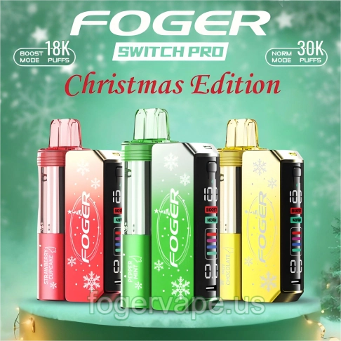 Foger Switch Pro 30K Christmas Edition Disposable Vape - Kit ( Power Bank + Pod ) - NICEPRO.US