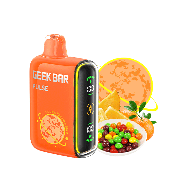 Tropical Rainbow Blast Flavors Fruit Planet Edition Geek Bar Pulse Disposable Vape - NICEPRO.US