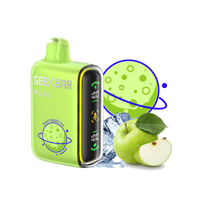 Sour Apple Ice Flavors Fruit Planet Edition Geek Bar Pulse Disposable Vape - NICEPRO.US