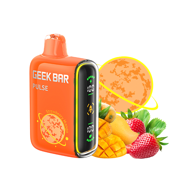 Strawberry Mango Flavors Fruit Planet Edition Geek Bar Pulse Disposable Vape - NICEPRO.US