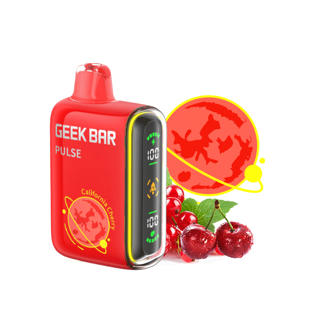 California Cherry Flavors Fruit Planet Edition Geek Bar Pulse Disposable Vape - NICEPRO.US