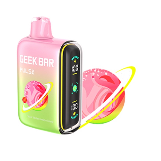 Sour Watermelon Drop Flavors SOUR Edition Geek Bar Pulse Disposable Vape - NICEPRO.US